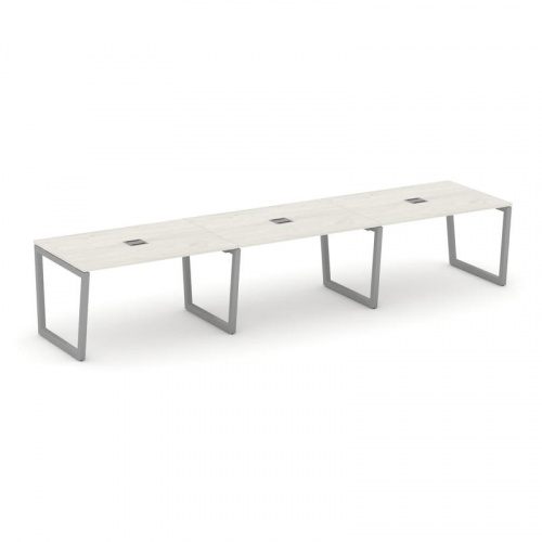 Style Project Стол переговорный SN-5T2.SPRG-023 Акация Лорка/Металл Антрацит/Заглушка Металл Антраци фото 12