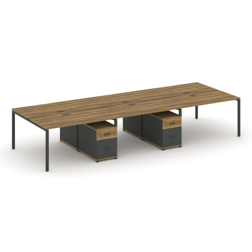 Бенч-система на 6 мест с 2 опорными тумбами Concept CN.DRS-347