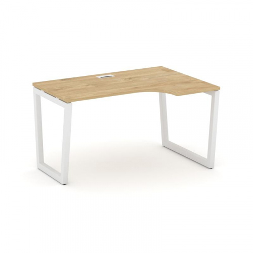 Style Project Стол рабочий эргоном. SN-5T2.SPA-011(R) Акация Лорка/Металл Антрацит/Заглушка Пластик фото 3