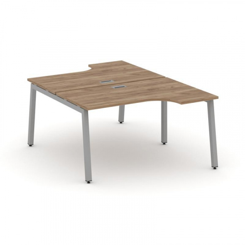 Style Project Рабочая станция эргоном. SN-5A.DRPA-002 Дуб Наварра/Металл Антрацит 1580*1232/1992*750