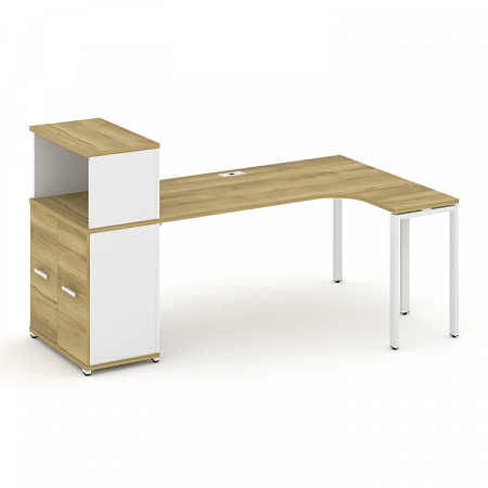 Стол эргономичный с опорным распашным шкафом Concept CN.SA-214(R)