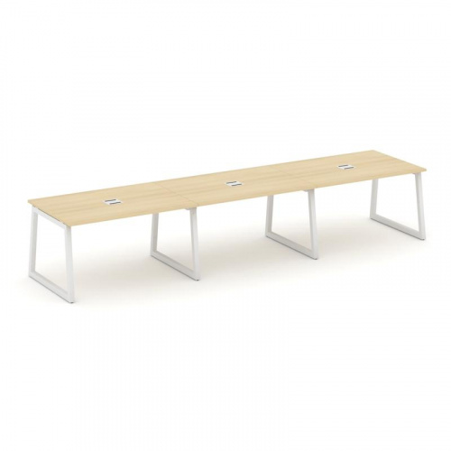 Style Project Стол переговорный SN-5T1.SPRG-021 Акация Лорка/Металл Антрацит/Заглушка Металл Антраци фото 22