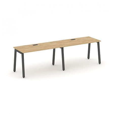 Style Project Рабочая станция 1 сторон. SN-5A.ORS-012 Тиквуд Светлый/Металл Антрацит 2360*700*750