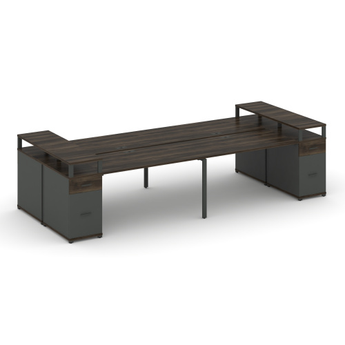 Бенч-система на 4 места с 2 опорными тумбами Concept CN.DRS-447 фото 3