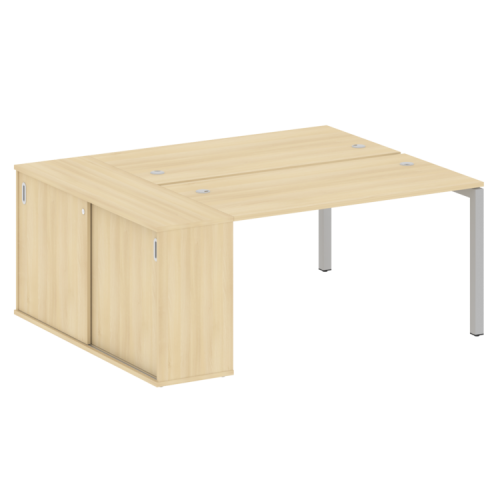 Бенч-система с шкафом-купе на П-обр. м/к Metal System Quattro 50БП.РС-СШК-1.3 фото 11