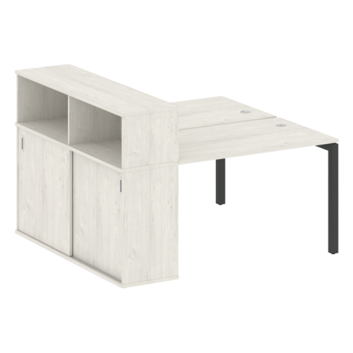 Бенч-система с шкафом-купе на П-обр. м/к Metal System Quattro 50БП.РС-СШК-2.2 фото 5