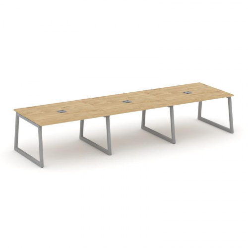 Style Project Стол переговорный SN-5T1.SPRG-054 Акация Лорка/Металл Антрацит/Заглушка Металл Антраци