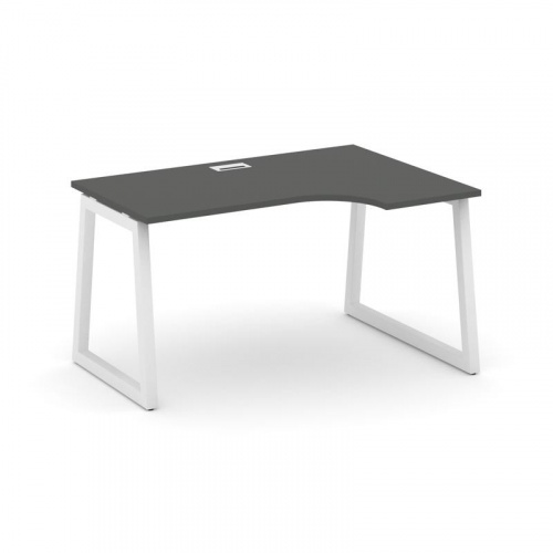 Style Project Стол рабочий эргоном. SN-5T1.SPA-012(R) Акация Лорка/Металл Антрацит/Заглушка Пластик фото 19