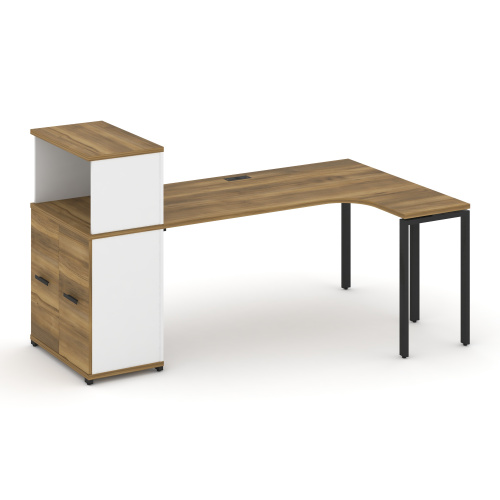 Стол эргономичный с опорным распашным шкафом Concept CN.SA-214(R)