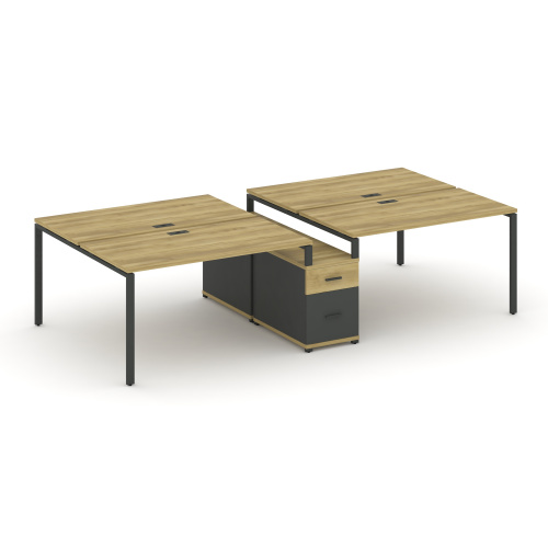 Бенч-система на 4 места с опорной тумбой Concept CN.DRS-313 фото 4