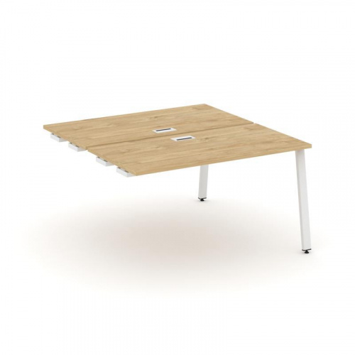 Style Project Стол-приставка к опор. элем. SN-6A.DPRS-003 Дуб Наварра/Металл Белый 1380*1232*750 фото 25