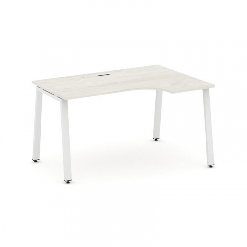 Style Project Стол рабочий эргоном. SN-6A.SPA-012(R) Тиквуд Светлый/Металл Антрацит 1580*700/980*750 фото 24