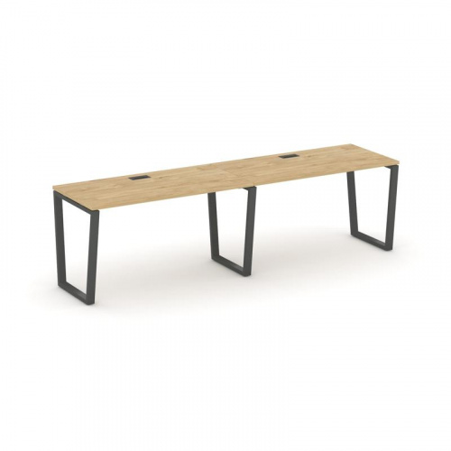 Style Project Рабочая станция 1 сторон. SN-6T2.ORS-012 Акация Лорка/Металл Антрацит/Заглушка Пластик фото 22