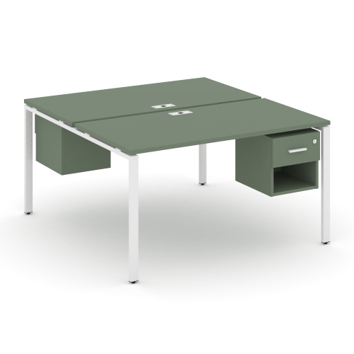 Бенч-система на 2 места с подвесными тумбами Concept CN.DRS-117