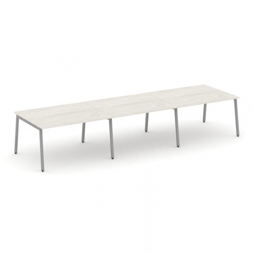 Style Project Стол переговорный SN-4A.SPRG-053.3 Акация Лорка/Металл Белый 4410*1180*750 фото 2 Style Project Стол переговорный SN-4A.SPRG-053.3 Акация Лорка/Металл Белый 4410*1180*750 фото 2