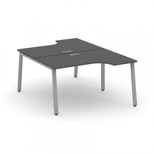 Style Project Рабочая станция эргоном. SN-6A.DRPA-002 Тиквуд Светлый/Металл Антрацит 1580*1232/1992* фото 11