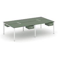 Бенч-система на 4 места с подвесными тумбами Concept CN.DRS-130