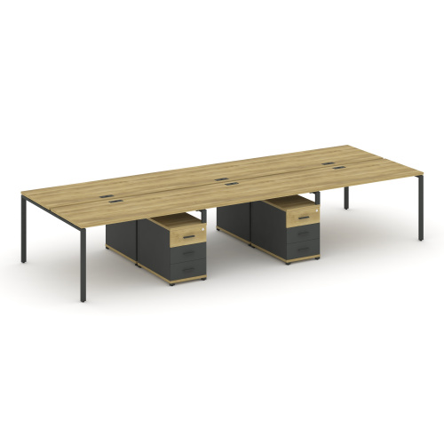 Бенч-система на 6 мест с 2 опорными тумбами Concept CN.DRS-344 фото 4