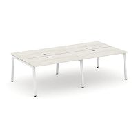 Style Project Рабочая станция 2-х сторон. SN-5A.DRS-043 Дуб Наварра/Металл Белый 2760*1432*750