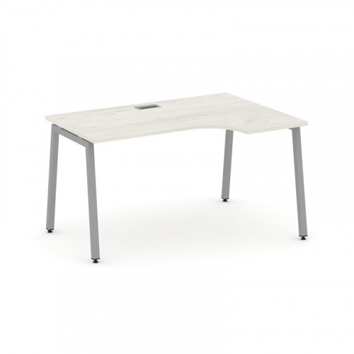 Style Project Стол рабочий эргоном. SN-4A.SPA-001(R) Белый/Металл Белый 1380*600/980*750 фото 6