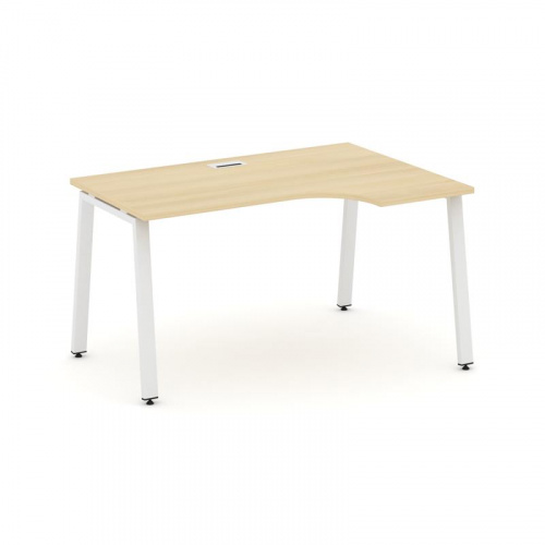 Style Project Стол рабочий эргоном. SN-6A.SPA-012(R) Тиквуд Светлый/Металл Антрацит 1580*700/980*750 фото 23