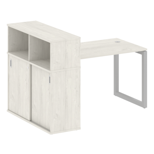 Стол офисный с шкафом-купе на О-обр. м/к Metal System Quattro 50БО.РС-СШК-3.2 фото 12