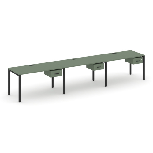Бенч-система на 3 места с подвесными тумбами Concept CN.ORS-131