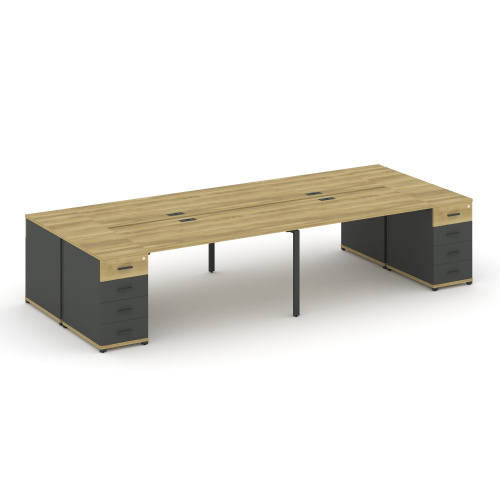 Бенч-система на 4 места с 2 опорными тумбами Concept CN.DRS-427 фото 4