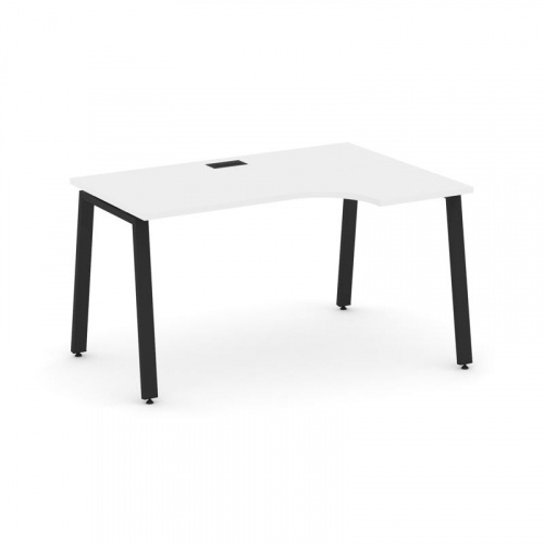 Style Project Стол рабочий эргоном. SN-6A.SPA-012(R) Тиквуд Светлый/Металл Антрацит 1580*700/980*750 фото 6