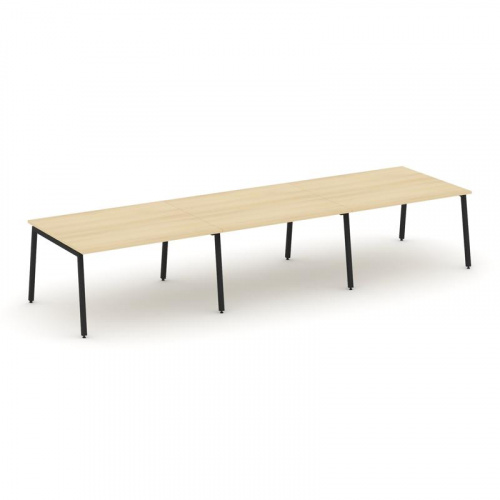 Style Project Стол переговорный SN-4A.SPRG-053.3 Акация Лорка/Металл Белый 4410*1180*750 Style Project Стол переговорный SN-4A.SPRG-053.3 Акация Лорка/Металл Белый 4410*1180*750