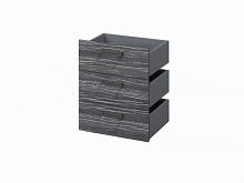 Комплект из 3 ящиков, фасады ЛДСП FB-124.D