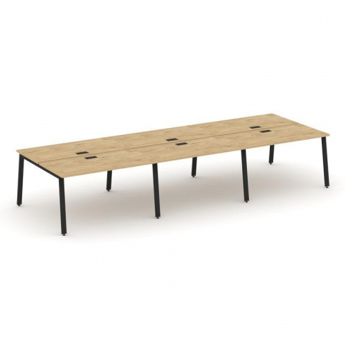 Style Project Рабочая станция 2-х сторон. SN-6A.DRS-061 Дуб Наварра/Металл Белый 2940*1232*750 фото 3