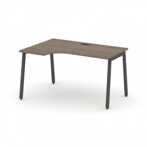 Style Project Стол рабочий эргоном. SN-4A.SPA-002(L) Белый/Металл Антрацит 1580*600/980*750 фото 25