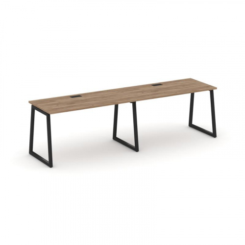 Style Project Рабочая станция 1 сторон. SN-4T1.ORS-001 Акация Лорка/Металл Антрацит/Заглушка Пластик фото 4