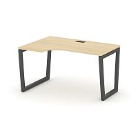 Style Project Стол рабочий эргоном. SN-5T2.SPA-022(L) Акация Лорка/Металл Антрацит/Заглушка Пластик