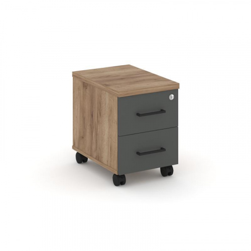 Style Project Тумба мобильная з/с ЛХДФ SN.TM-003 Акация Лорка/Черный Ручки 320*460*437 фото 7