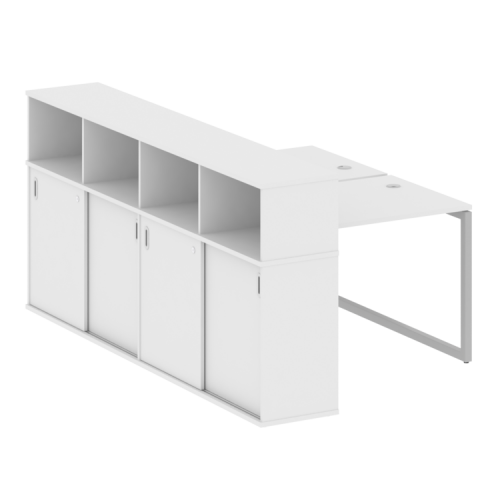 Бенч-система с шкафом-купе на О-обр. м/к Metal System Quattro 40БО.РС-СШК-4.1 фото 14