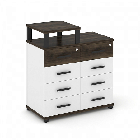 Тумба приставная c 8 ящиками и надставкой Concept CN.TSP-014 B