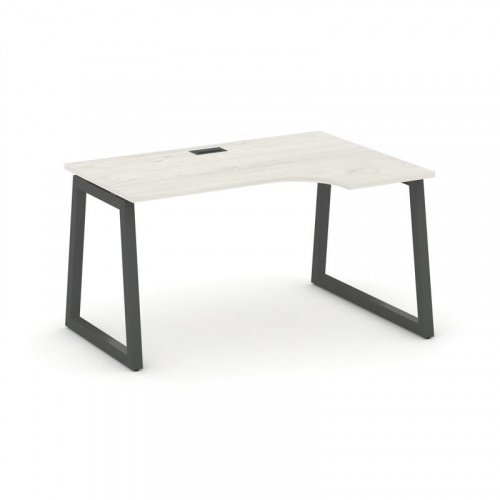 Style Project Стол рабочий эргоном. SN-5T1.SPA-012(R) Акация Лорка/Металл Антрацит/Заглушка Пластик фото 24