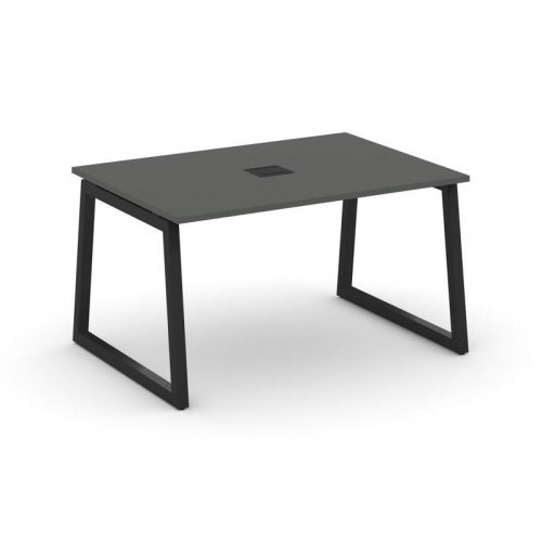 Style Project Стол переговорный SN-5T1.SPRG-001 Акация Лорка/Металл Антрацит/Заглушка Металл Антраци фото 6