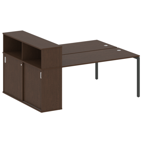 Бенч-система с шкафом-купе на П-обр. м/к Metal System Quattro 40БП.РС-СШК-2.4 фото 9