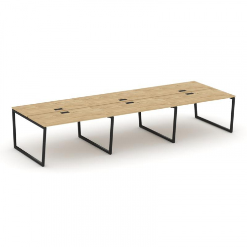 Style Project Рабочая станция 2-х сторон. SN-4T2.DRS-082 Акация Лорка/Металл Антрацит/Заглушка Пласт