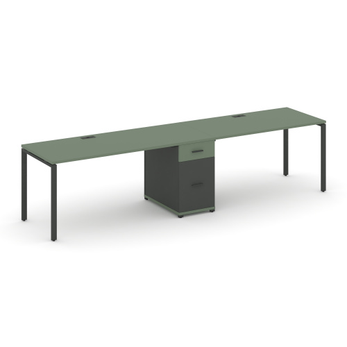 Бенч-система на 2 места с 1 опорной тумбой Concept CN.ORS-406 фото 2