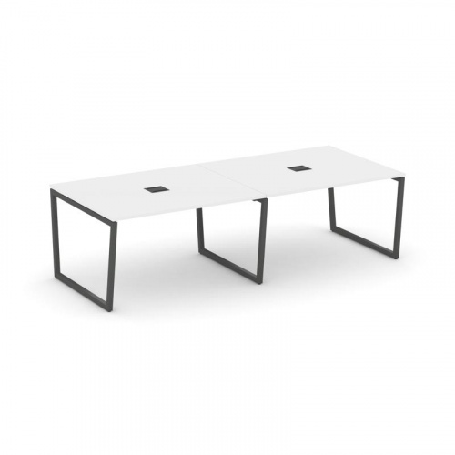 Style Project Стол переговорный SN-4T2.SPRG-042 Акация Лорка/Металл Антрацит/Заглушка Металл Антраци фото 26