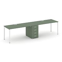 Бенч-система на 2 места с 1 опорной тумбой Concept CN.ORS-402