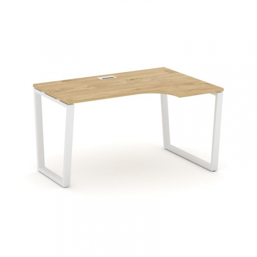 Style Project Стол рабочий эргоном. SN-6T2.SPA-012(R) Акация Лорка/Металл Антрацит/Заглушка Пластик фото 3