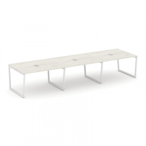 Style Project Стол переговорный SN-4T2.SPRG-052 Акация Лорка/Металл Антрацит/Заглушка Металл Антраци фото 12