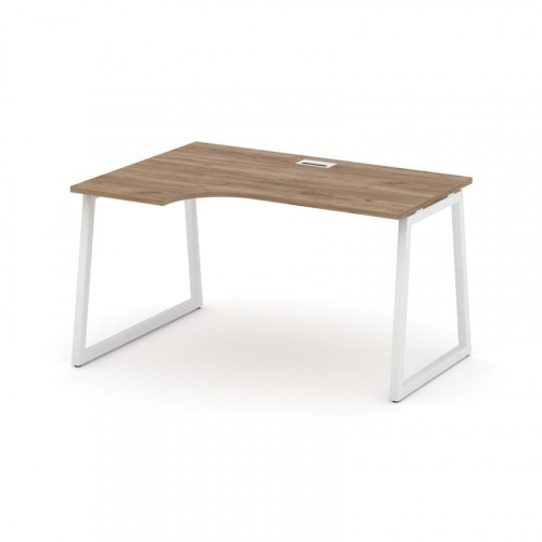 Style Project Стол рабочий эргоном. SN-4T1.SPA-021(L) Акация Лорка/Металл Антрацит/Заглушка Пластик фото 16