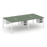 Бенч-система на 4 места с подвесными тумбами Concept CN.DRS-125