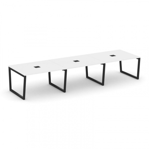 Style Project Стол переговорный SN-5T2.SPRG-052 Акация Лорка/Металл Антрацит/Заглушка Металл Антраци фото 7